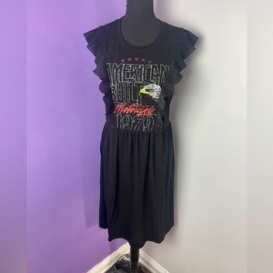 Torrid plus size 2 frills motorcycle dress